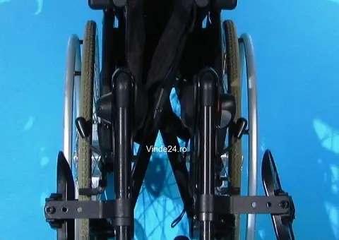 scaun cu rotile din aluminiu handicap latime sezut 45 cm - 9/9