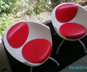 Vintage IKEA Gubbo Modern Swivel Chair scaune rotative by designer Mia Lagerman - Imagine 3