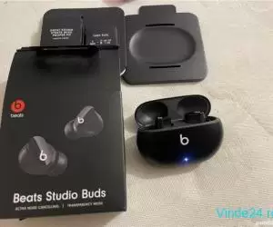 Casti beats studio buds, true wireless, bluetooth, in-ear, microfon, noise cancelling, beats black