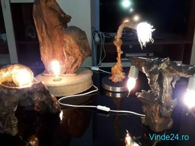 Lampi decorative din lemn - 6