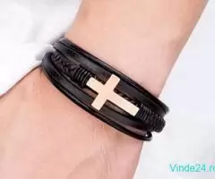 Bratara inox din piele