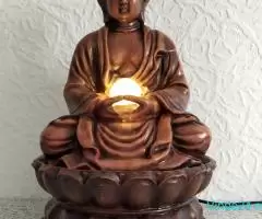 Fantană arteziană LED din rășină -Buddha înălțime 30 cm. - Imagine 1