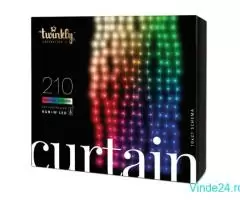 Twinkly Curtain - Perdea lumini inteligente colorate + alb - 1*2,1 m - Imagine 1