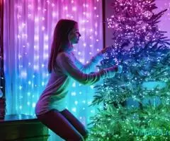 Twinkly Strings 250 RGB+W - Șir lumini inteligente multicolor + alb - 20m - Imagine 10