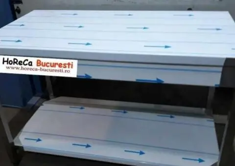 Horeca Bucuresti / Mese de lucru inox / Spalator INOX cu 1 cuva / Spalator INOX  cu 2 cuve - 3/9