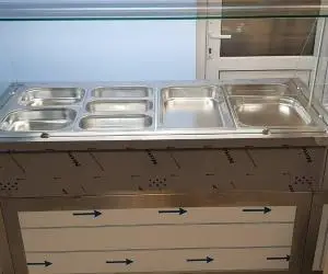 Horeca Bucuresti / MODEL PREMIUM - LINII Autoservire/ Vitrine CALDE si Vitrine RECI /