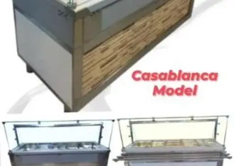 Vitrine CALDE si Vitrine RECI  - MODEL CASABLANCA / LINII de AUTOSERVIRE - 6/8