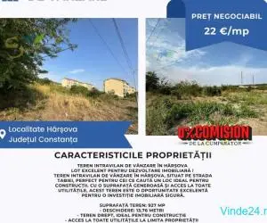 Teren intravilan de vânzare în Hârșova