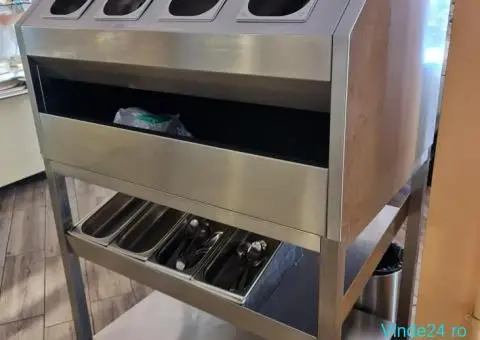Horeca Bucuresti / Linie autoservire / Vitrina calda / Vitrina Rece / hota inox - 3/8