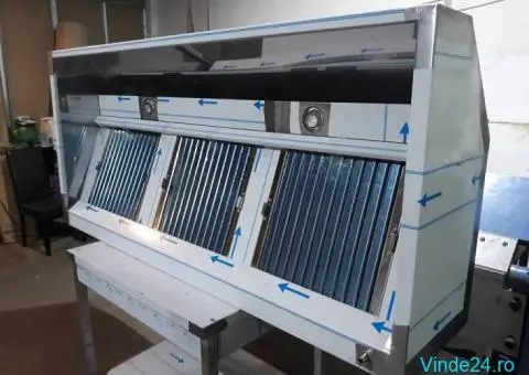 Horeca Bucuresti / Linie autoservire / Vitrina calda / Vitrina Rece / hota inox - 4/8