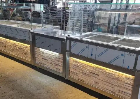 Horeca Bucuresti / Linie autoservire / Vitrina calda / Vitrina Rece / hota inox - 3/4