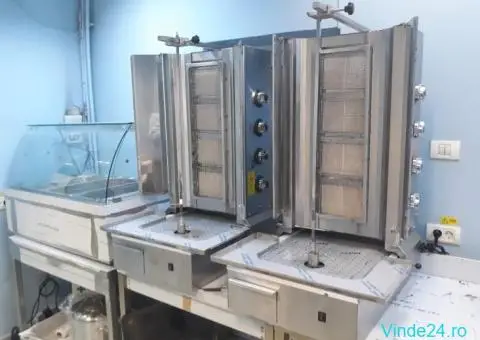 Utilare shaormeri/ Fast Food Grill pe gaz / Friteuse Gaz / Aparate shaorma pe gaz - Horeca Bucuresti - 1/7