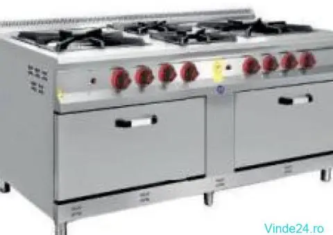ARAGAZE alimentare GAZ cu 2, 3, 4, 6 8 FOCURI Mari si CUPTOR - 4/6