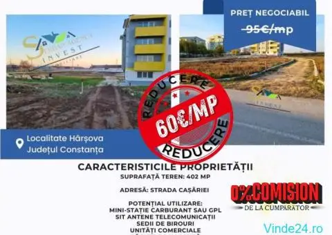 Teren intravilan de vânzare – Hârșova - 1/3