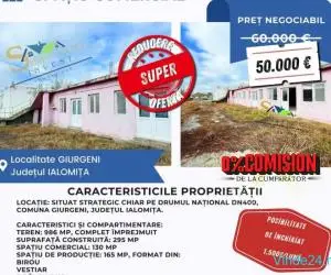 Spațiu comercial și de producție de vânzare – Giurgeni, jud. Ialomița