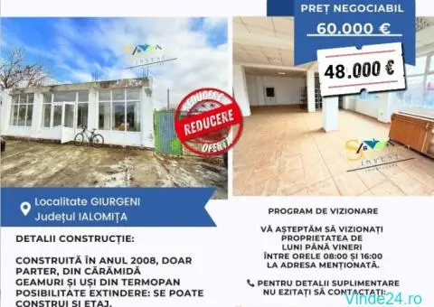 Spațiu comercial și de producție de vânzare – Giurgeni, jud. Ialomița - 1/7
