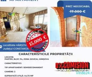 Apartament de vânzare, parter – Hârșova, zona Soveja