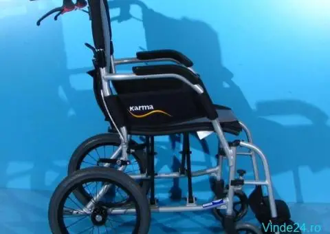 Scaun cu rotile din aluminiu Karma / latime sezut 38 cm - 4/8