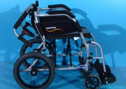 Scaun cu rotile din aluminiu Karma / latime sezut 38 cm - 5/8