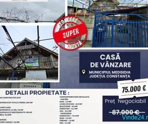 Casă de vânzare în Medgidia – Construcție solidă, spațiu generos