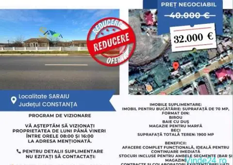 Casă bătrânească de vânzare în Saraiu, jud. Constanța - 1/3