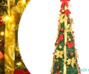 Brad de Crăciun artificial pop-up 100 LED-uri verde 150 cm