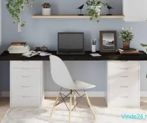 Blat de masă maro 200x40x(2-6) cm, lemn masiv stejar tratat