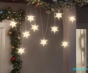 Lumină de Crăciun 10 LED-uri alb 10 cm