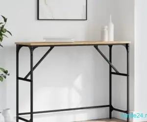 Măsuță consolă, stejar sonoma, 100x32x75 cm, lemn prelucrat