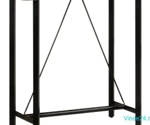 Masă de bar, 110x55x107 cm, lemn masiv reciclat și fier