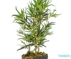 Arbore din bambus artificial 368 de frunze 80 cm verde