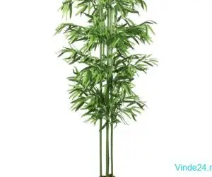 Arbore din bambus artificial 576 de frunze 150 cm verde
