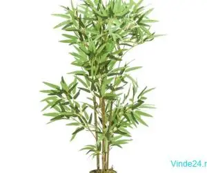 Arbore din bambus artificial 552 de frunze 120 cm verde