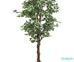 Arbore ficus artificial 1260 de frunze 200 cm verde