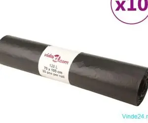 Saci de gunoi 250 buc. negru 120 L