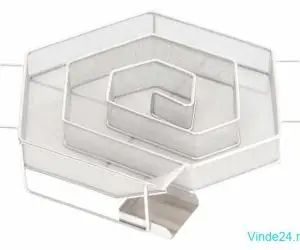 Generator de fum rece cu 6 laturi 22,5cm oțel inoxidabil rotund
