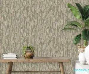 DUTCH WALLCOVERINGS Tapet „Phoenix”, verde și bej