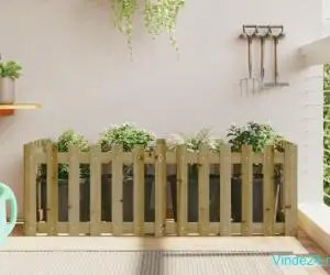 Pat înălțat grădină design gard 150x50x50 cm lemn impregnat pin