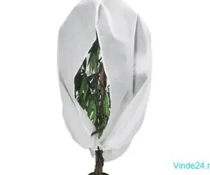 Protecție de fleece plante, cu fermoar, 70 g/m², 3,93x3,5 m