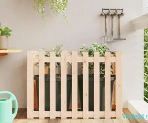 Pat înălțat grădină design gard 100x50x70 cm lemn impregnat pin