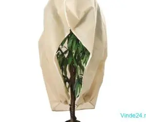 Protecție de fleece pt plante, cu fermoar, 70 g/m², 2,36x2 m