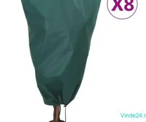 Huse pentru plante din fleece cu șnur 8 buc. 70 g/m² 0,8x1 m