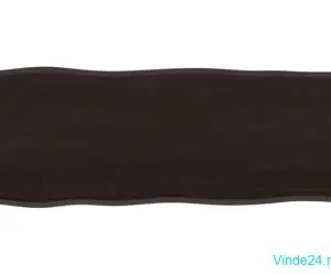 Blat masă, 100x40x2 cm, gri, lemn stejar tratat contur organic