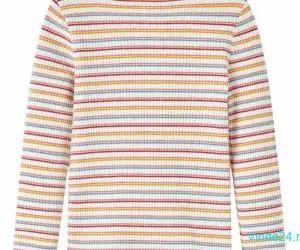Tricou de copii cu mâneci lungi, ecru, 140