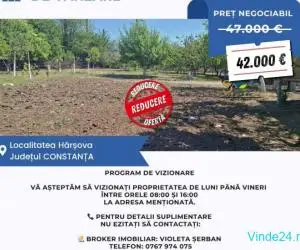 Teren intravilan cu hale în Hârșova