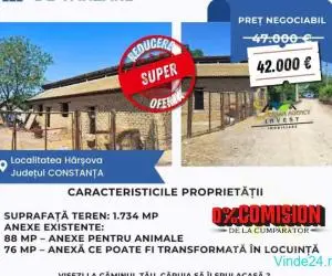Teren intravilan cu hale în Hârșova