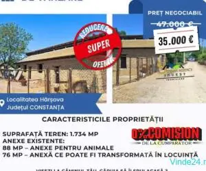 Teren intravilan cu hale în Hârșova