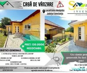 CASĂ DE VÂNZARE – ZONA CENTRALĂ MEDGIDIA