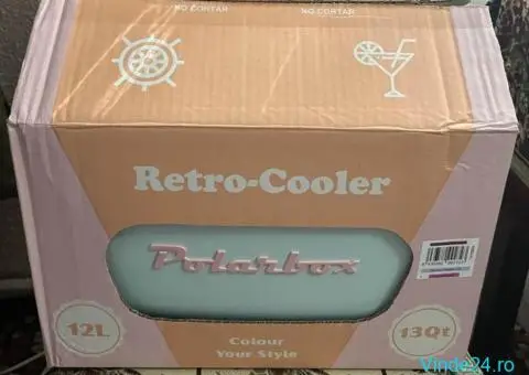 Cooler Retro Polarbox Nou, 12L (13QT)- Perfect pentru Picnic/Plaja/Camping! - 4/4