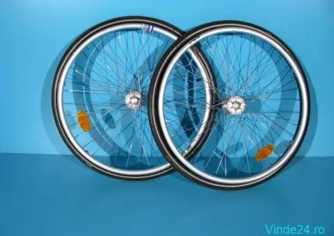 Roata cu cauciuc si camera 24x1 - 1/6